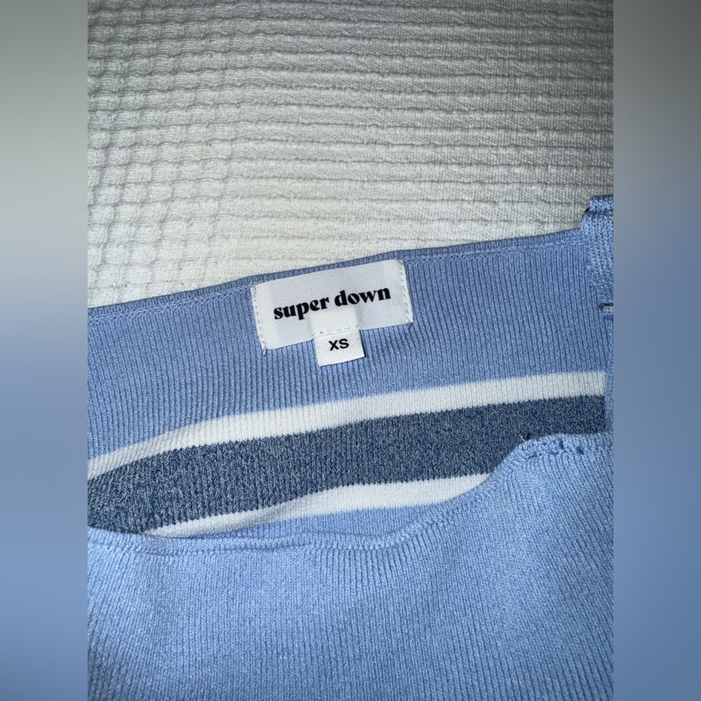 SUPER DOWN Dionne Striped Knit Dress SIZE: XS - Picture 8 of 10